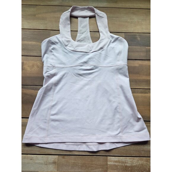 Lululemon Scoop Neck Tank Pink, sz 8 - Picture 1 of 5